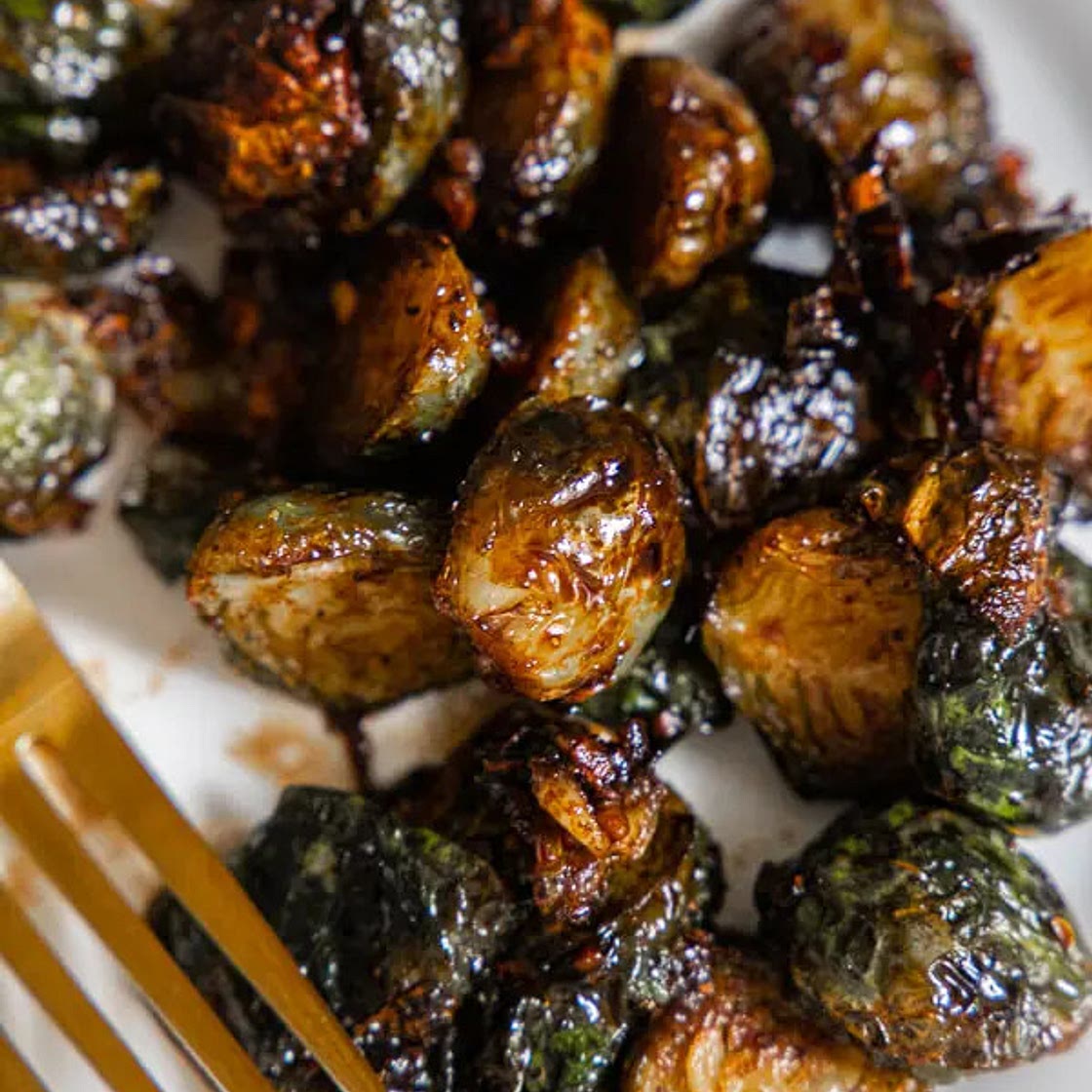 Roasted Maple and Balsamic Brussel Sprouts