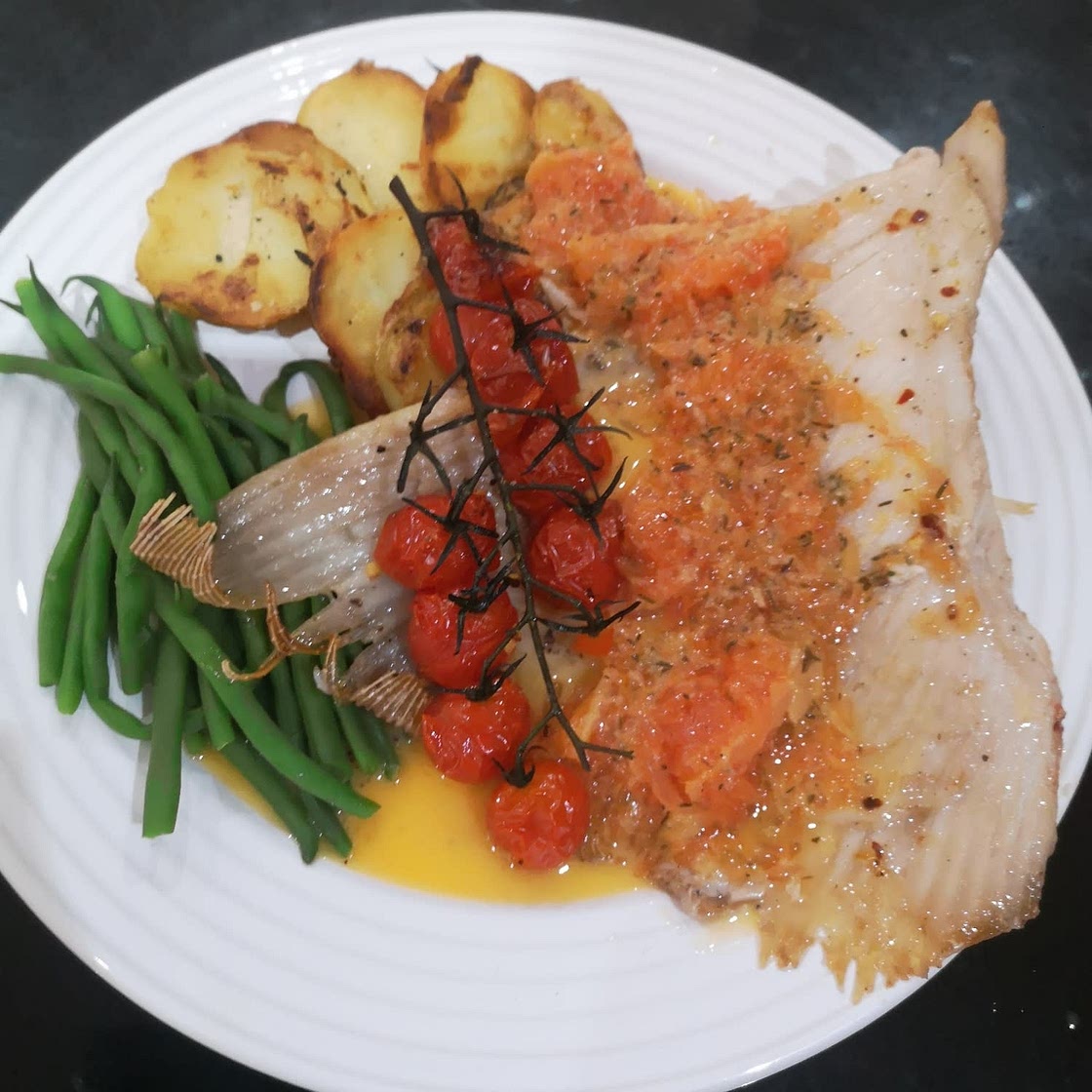 Roasted skate wing recipe