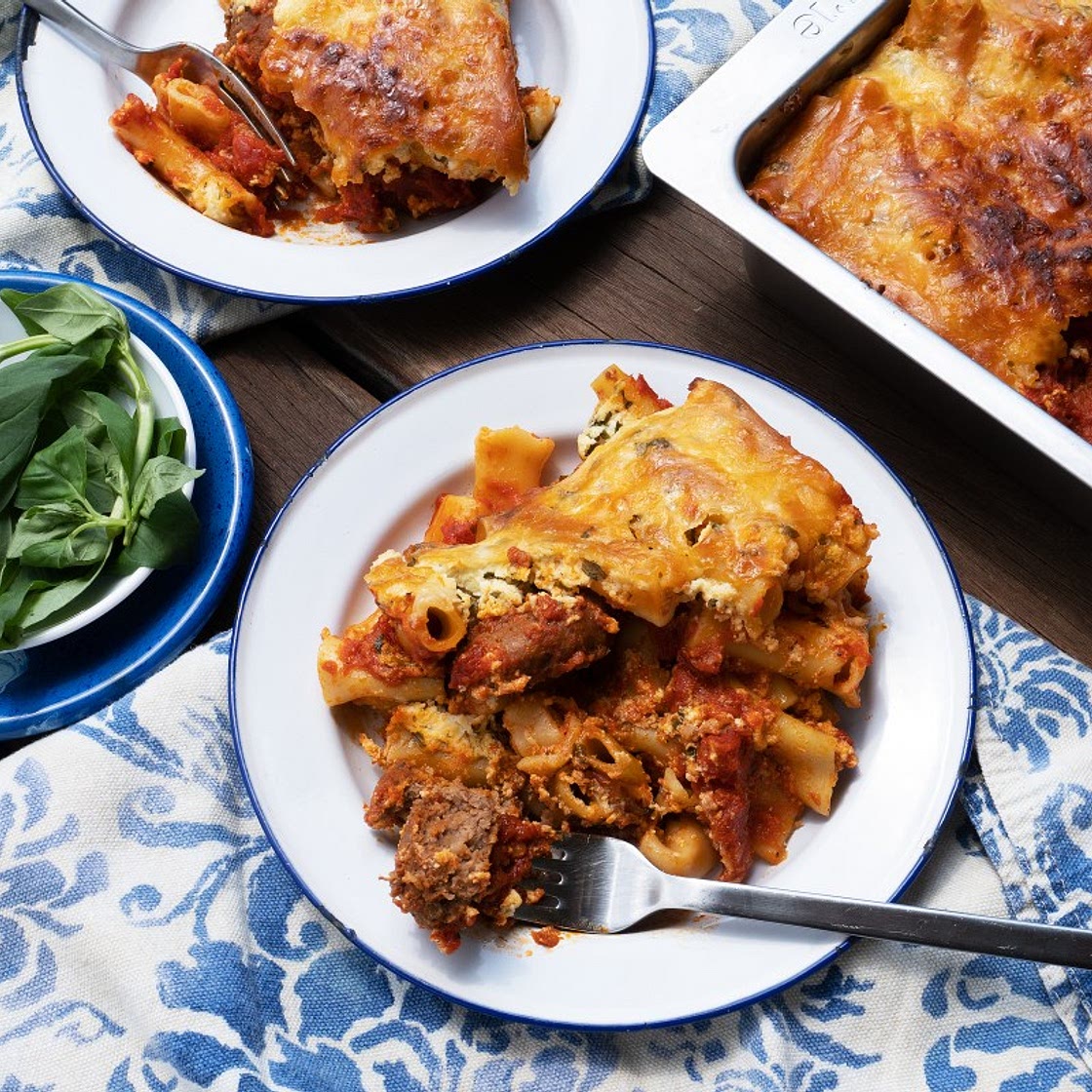 Baked Pasta with Meatballs