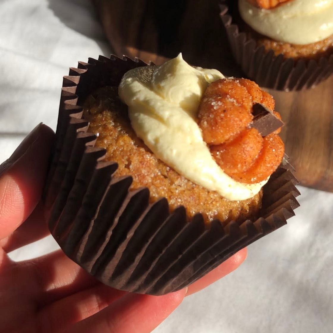 98cal Pumpkin spice muffins