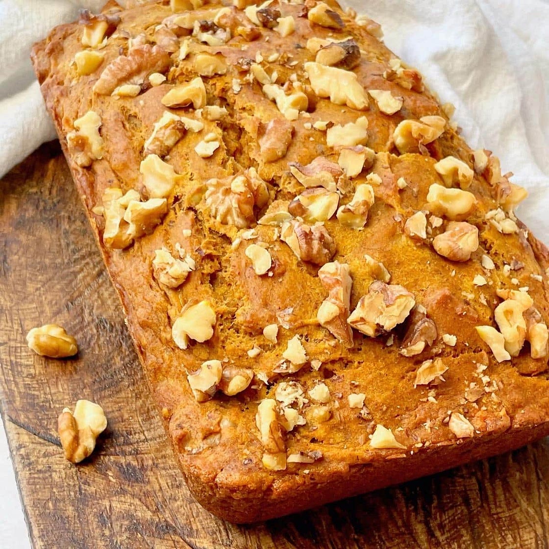 Vegan Pumpkin Banana Bread