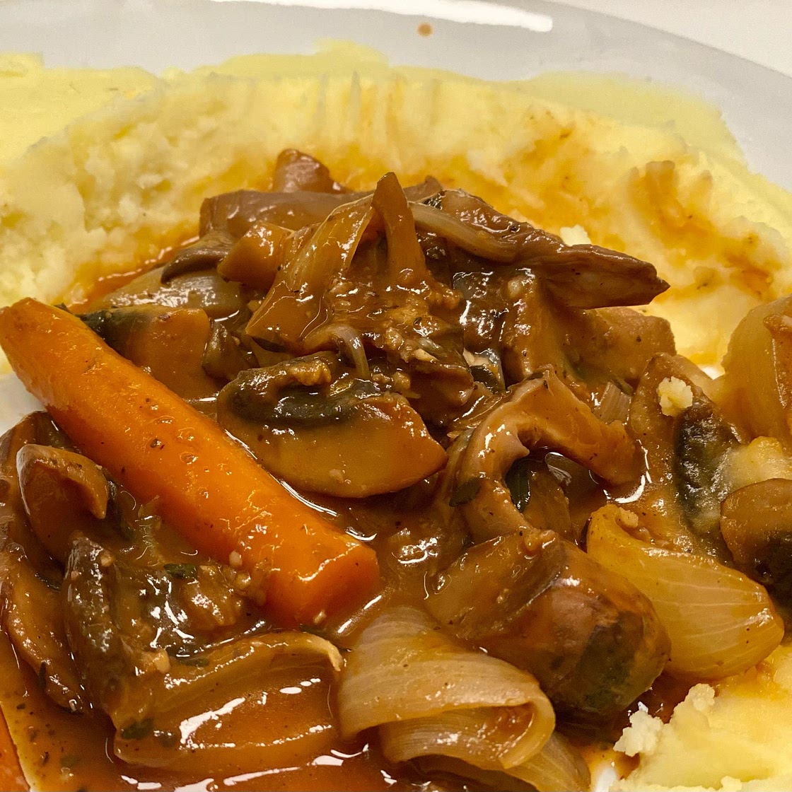 Mushroom bourguignon