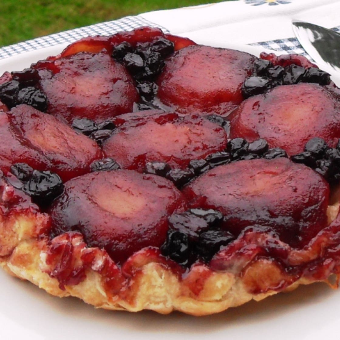 Apple & Blueberry Tarte Tatin