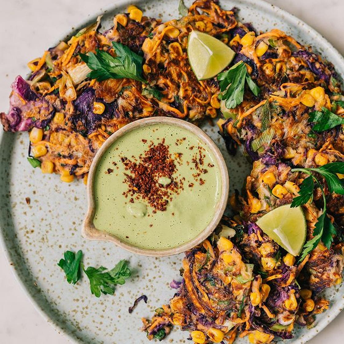 RAINBOW VEGGIE FRITTERS🌈