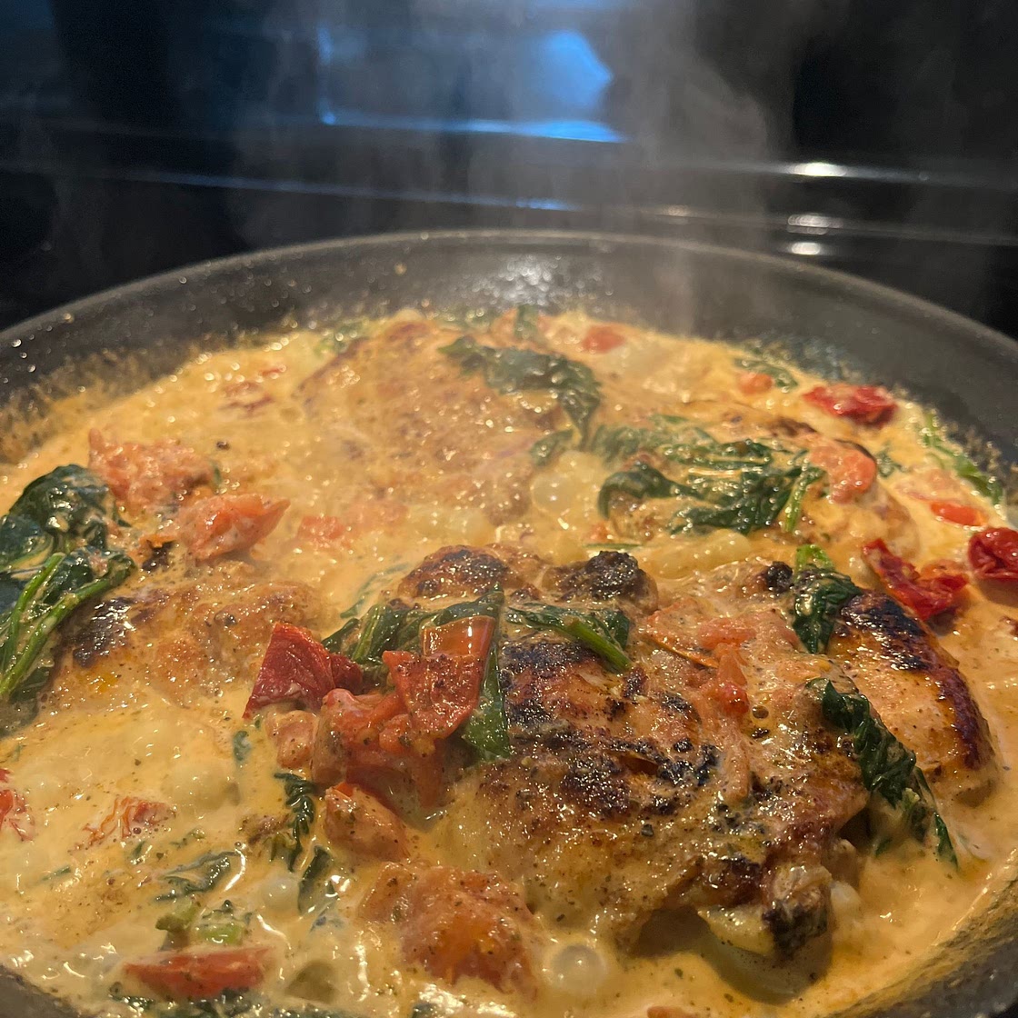 CREAMY PESTO CHICKEN