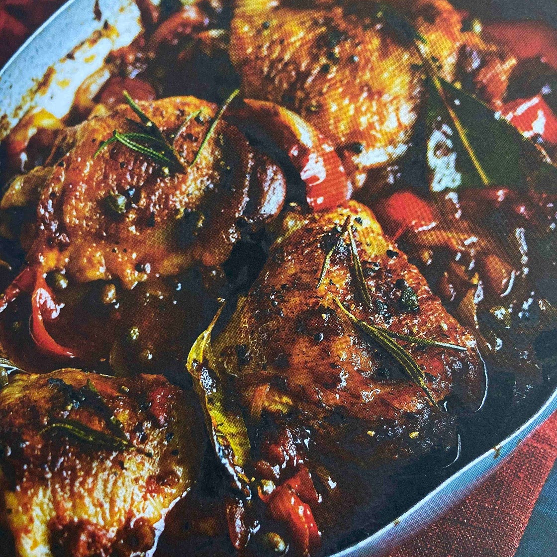 Pollo a la mediterránea