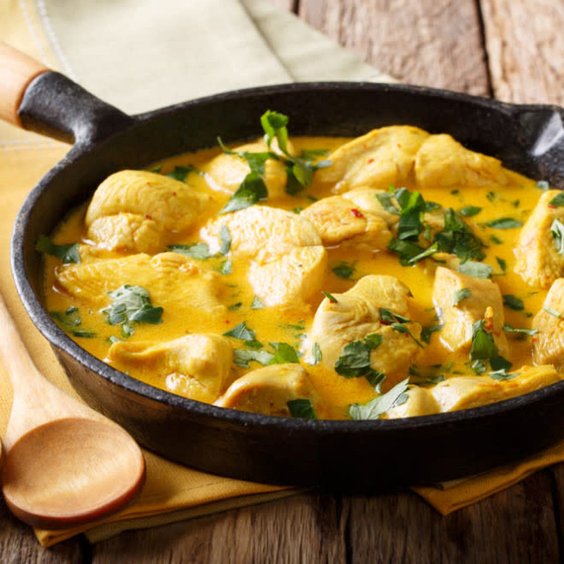 Poulet, Haricots vert