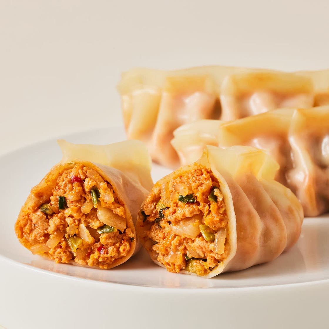 얄피꽉찬 한식교자 남도식김치만두 (1인분)