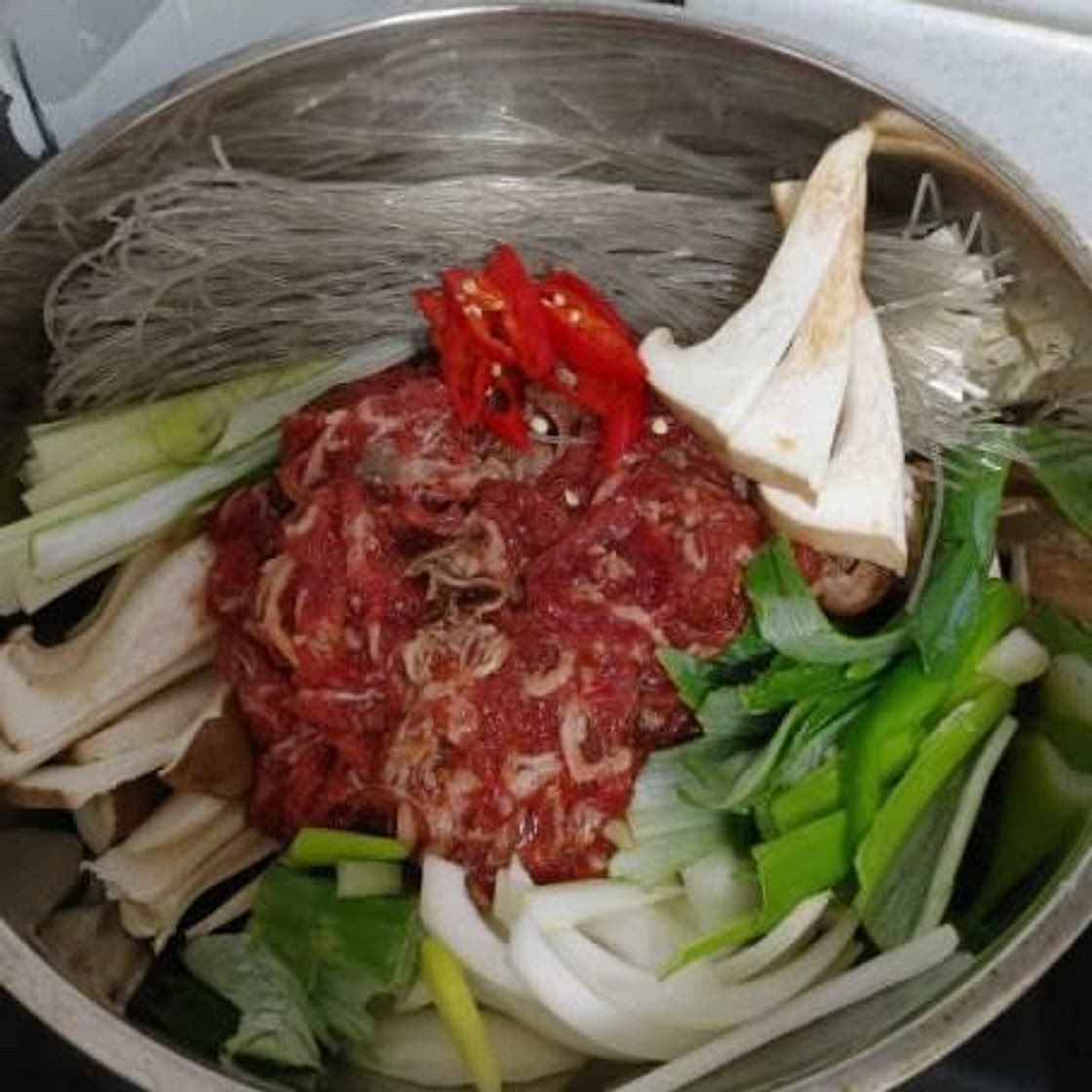 버섯  소불고기   달걀말이