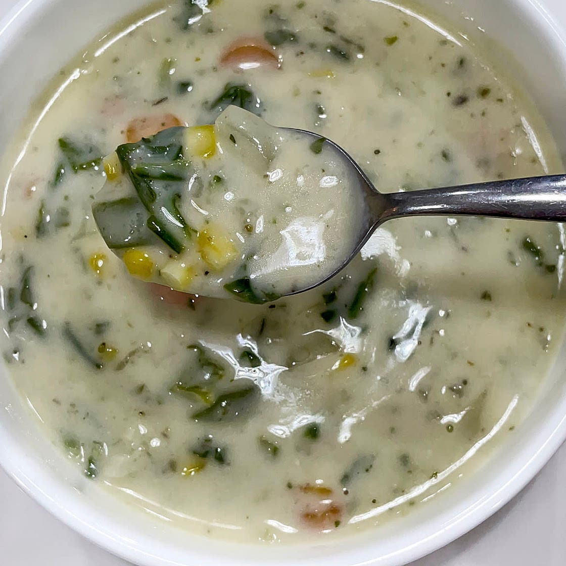 Cream of vegetable soup 