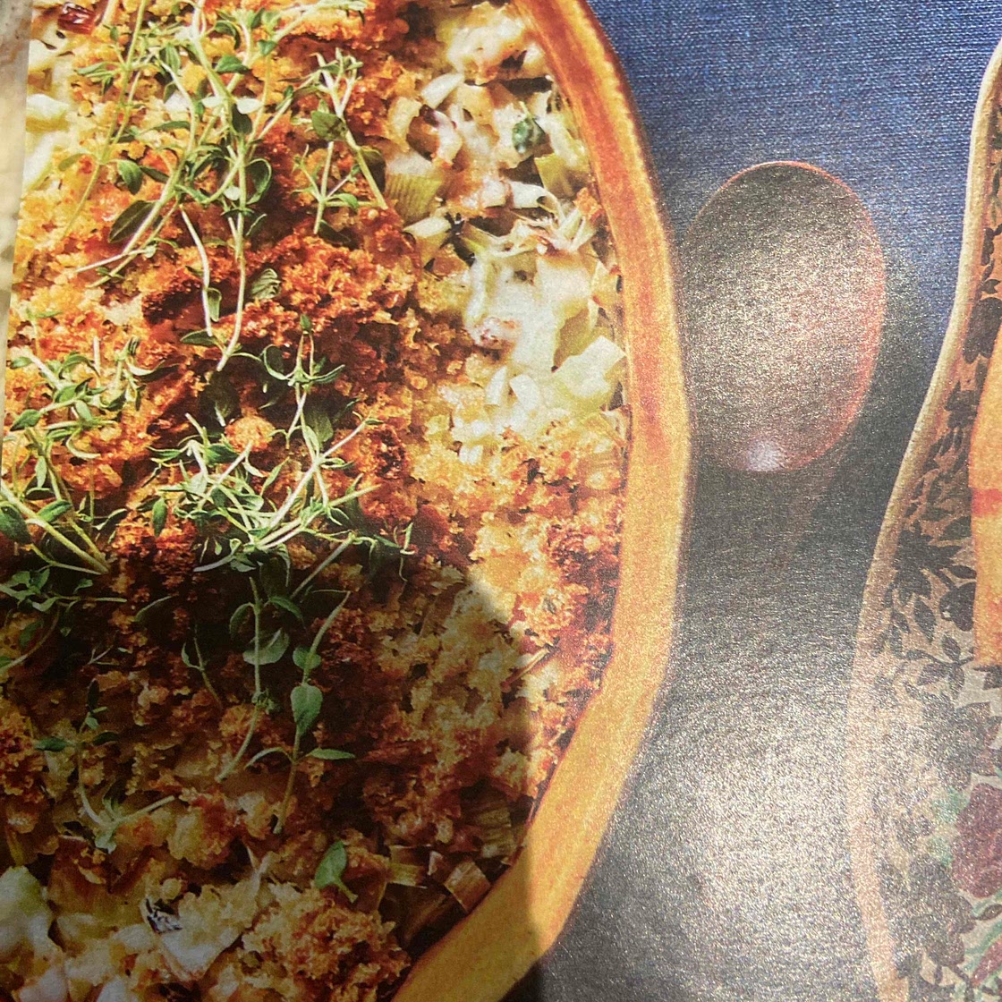 Herbed Leek Gratin