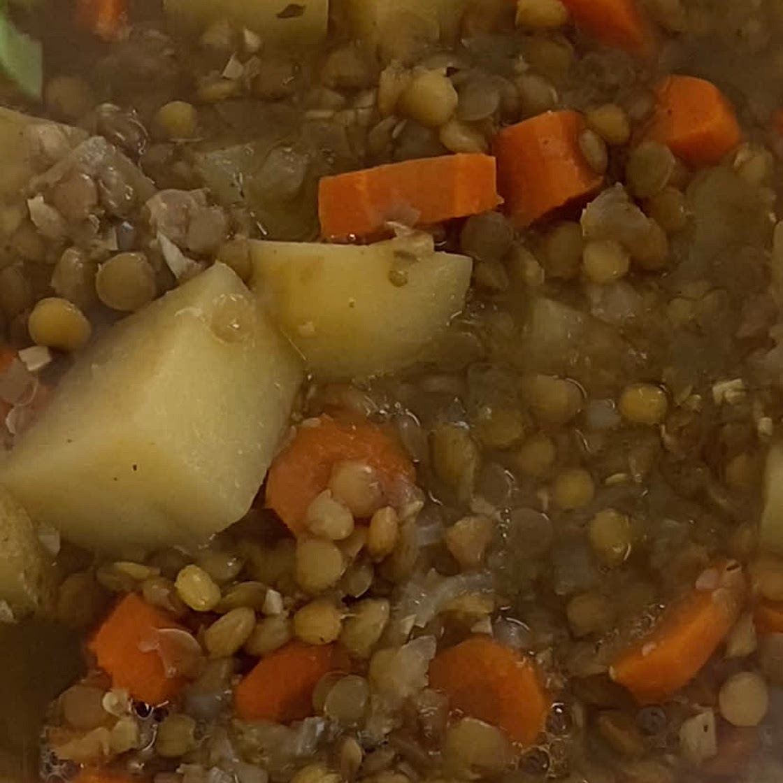 Rustic Potato Lentil Soup