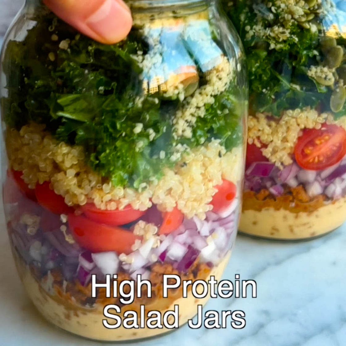 Plant Boss High Protein Salad Jars