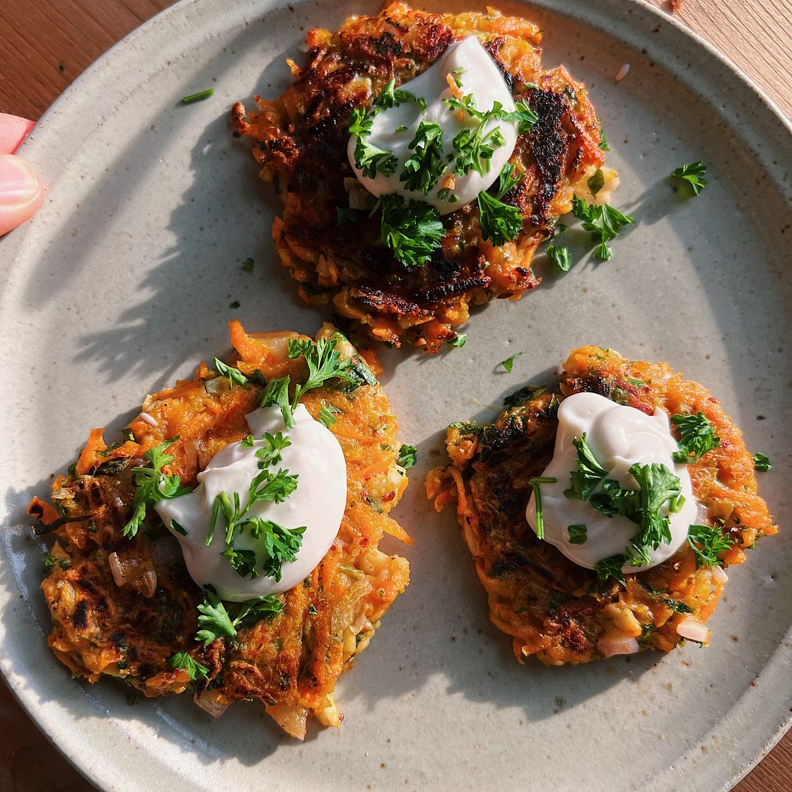 CARROT FRITTERS