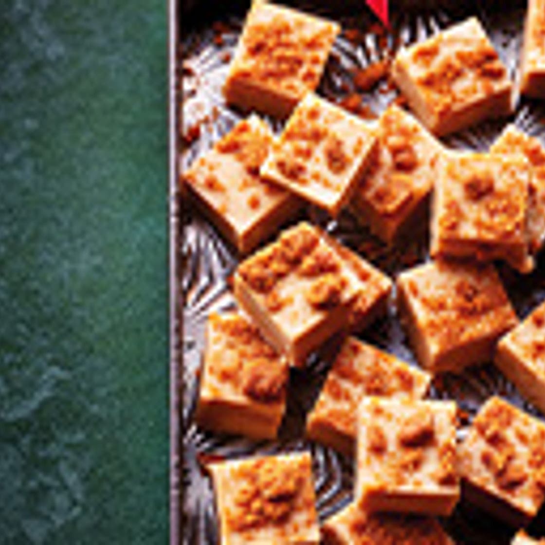 Microwave speculaas fudge