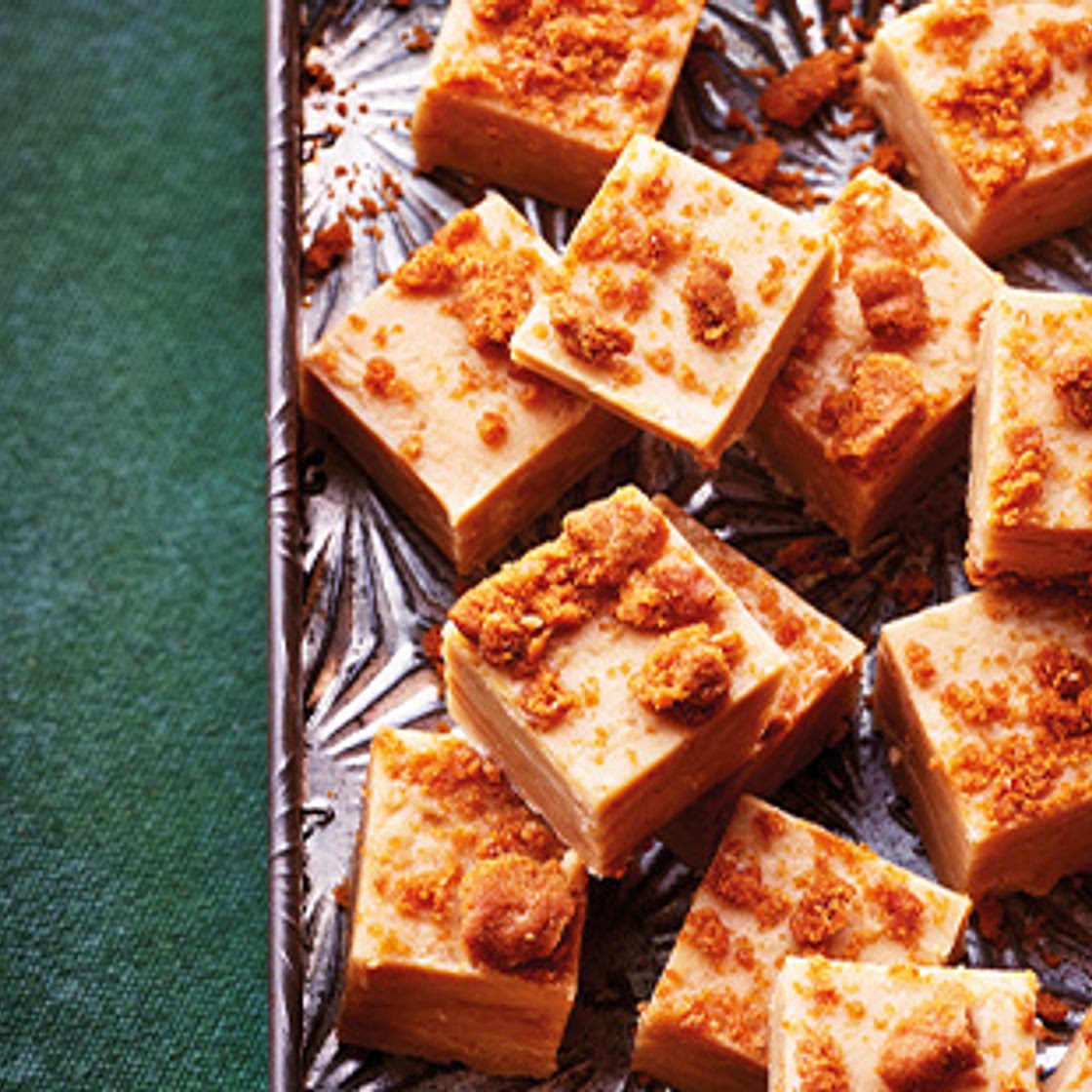 Microwave speculaas fudge