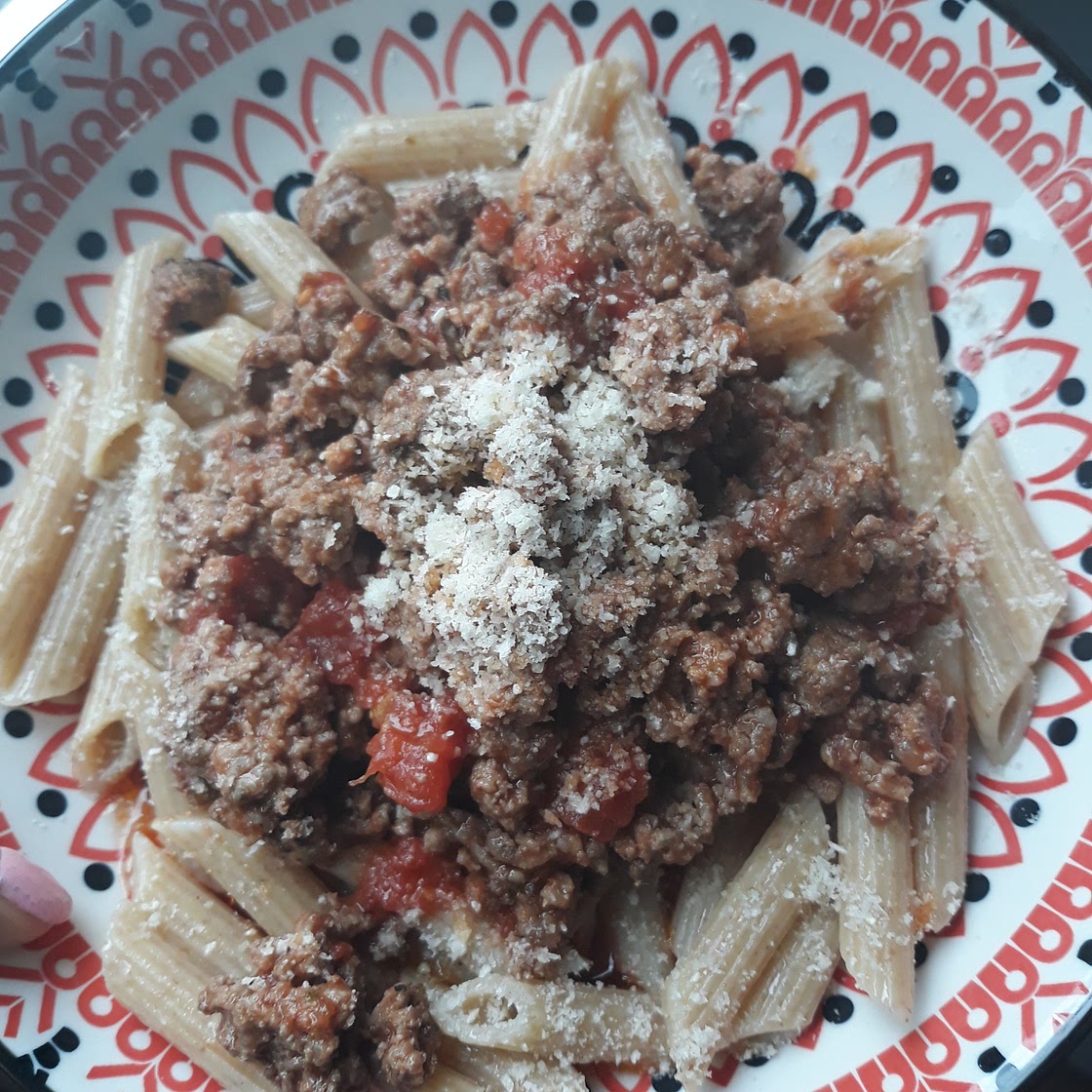 Beef penne pasta