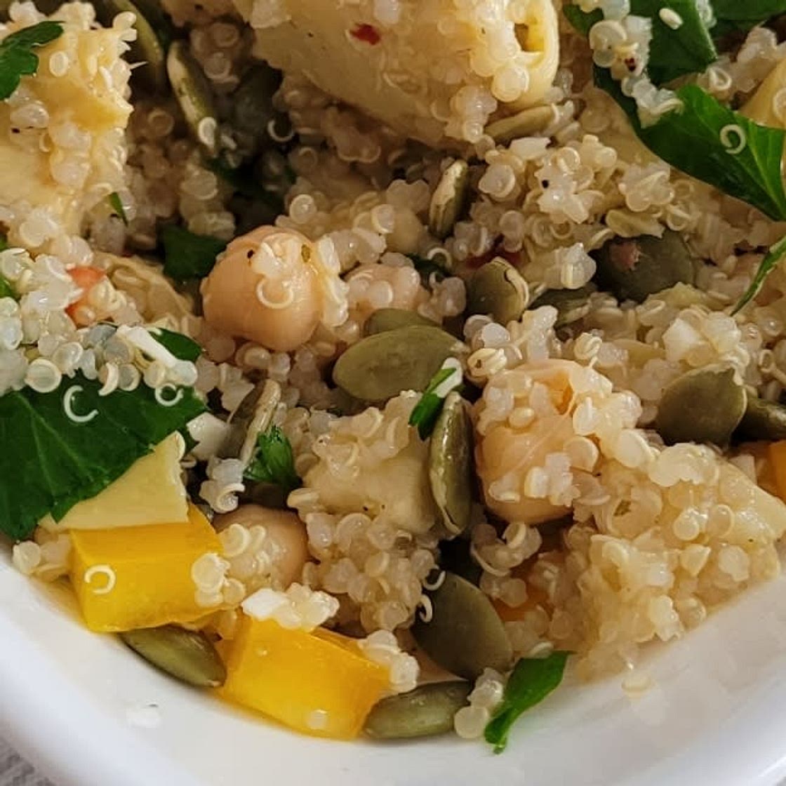 Lemony Artichoke and Quinoa Salad