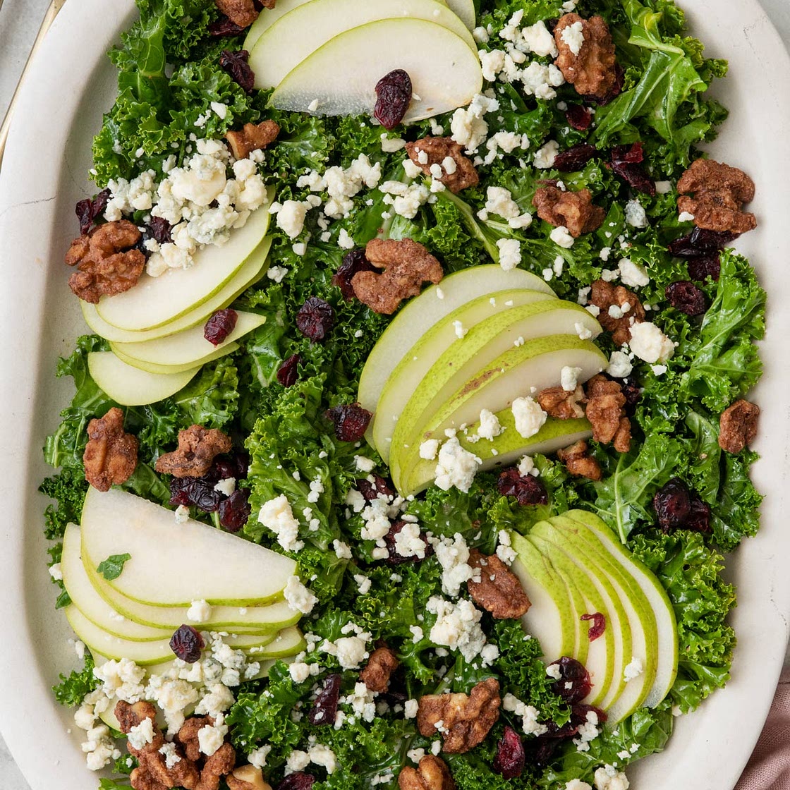 Pear Salad with Candied Walnuts