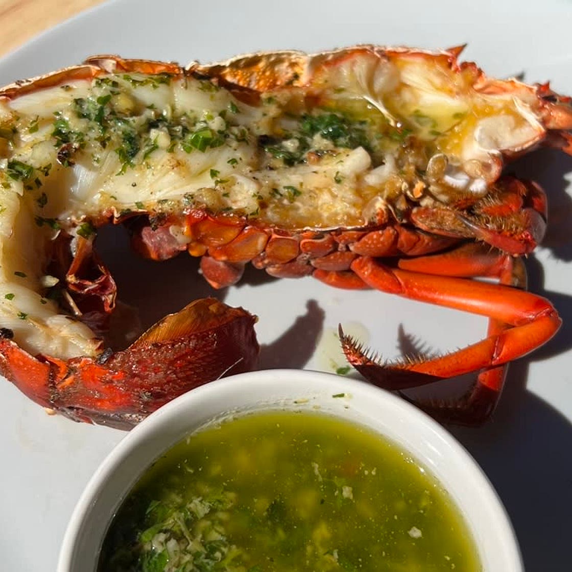 Split Lobster with Herb Butter