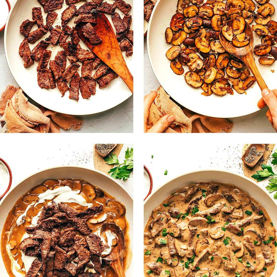 Beef Stroganoff - With Beef Broth