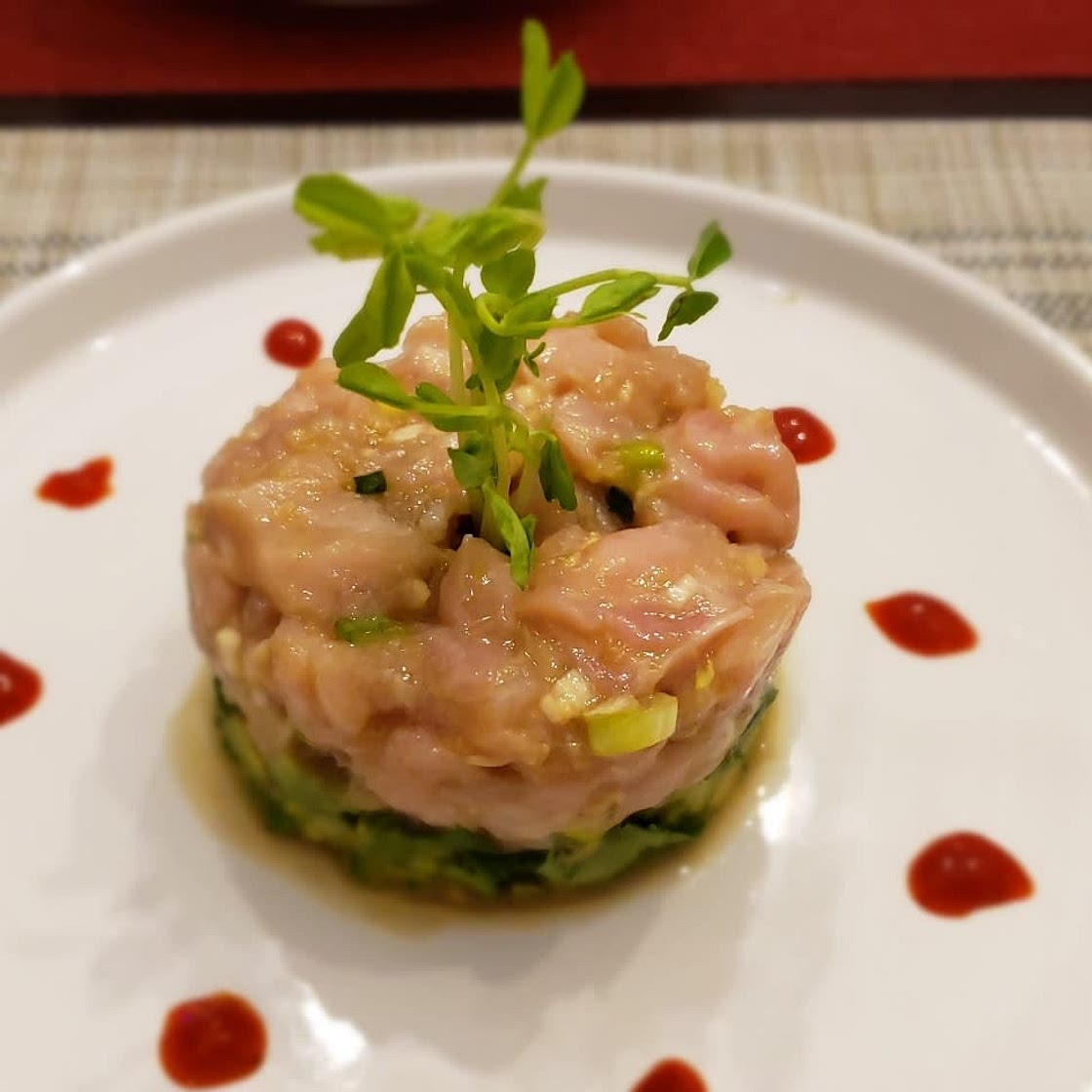 Tuna Tartare in sesame ginger sauce