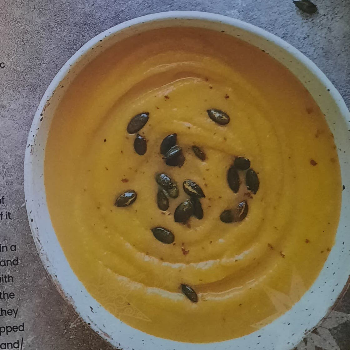 Squash, lime and chilli soup