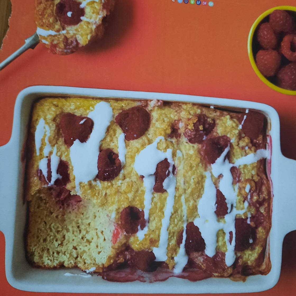 Raspberry baked oats