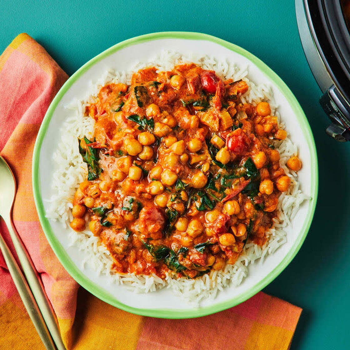 Slow Cooker Indian Butter Chickpeas