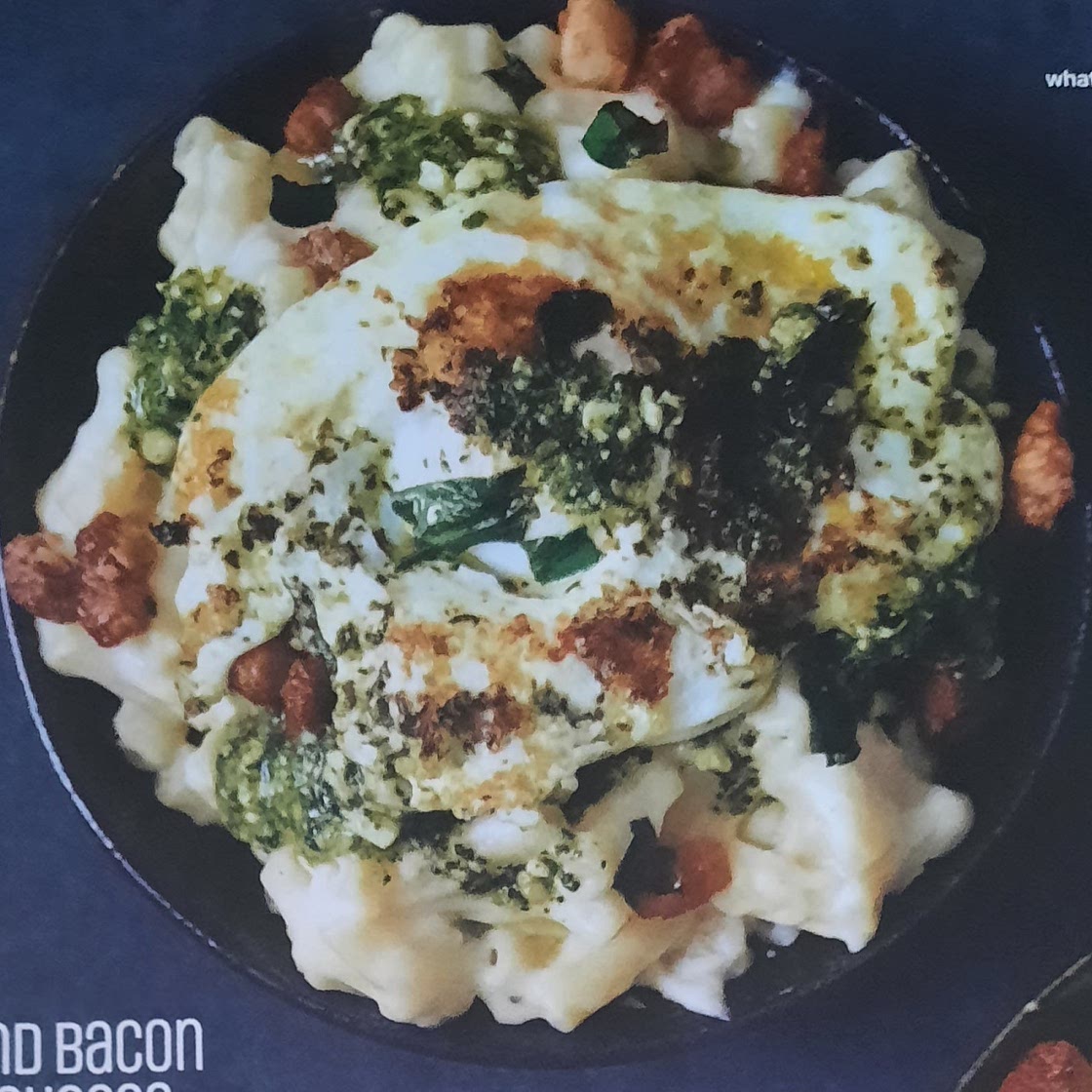 Basil and bacon mac 'n' cheese