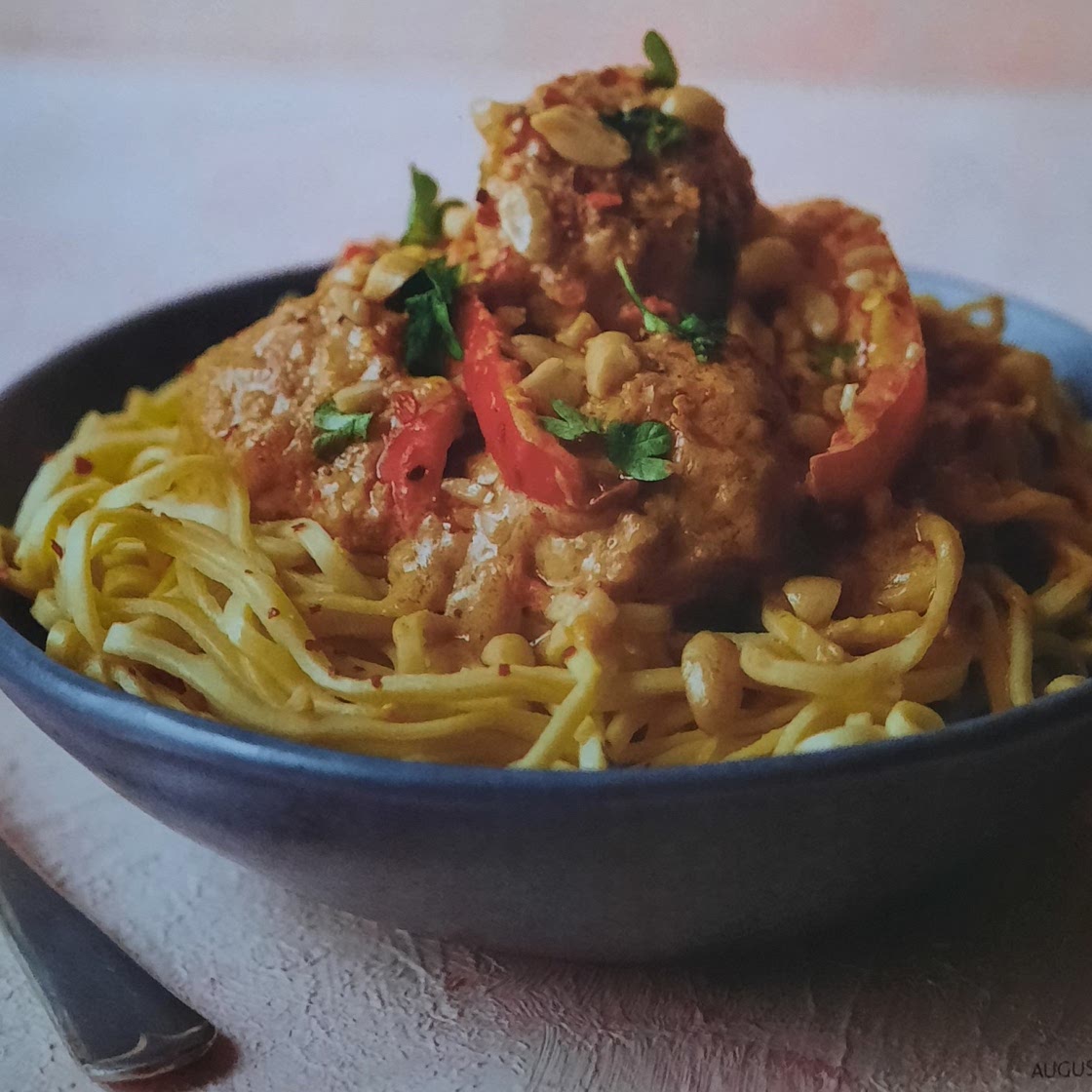 Satay turkey meatballs