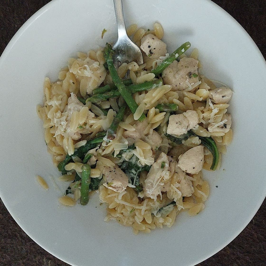 Lemon Chicken Orzo Pasta