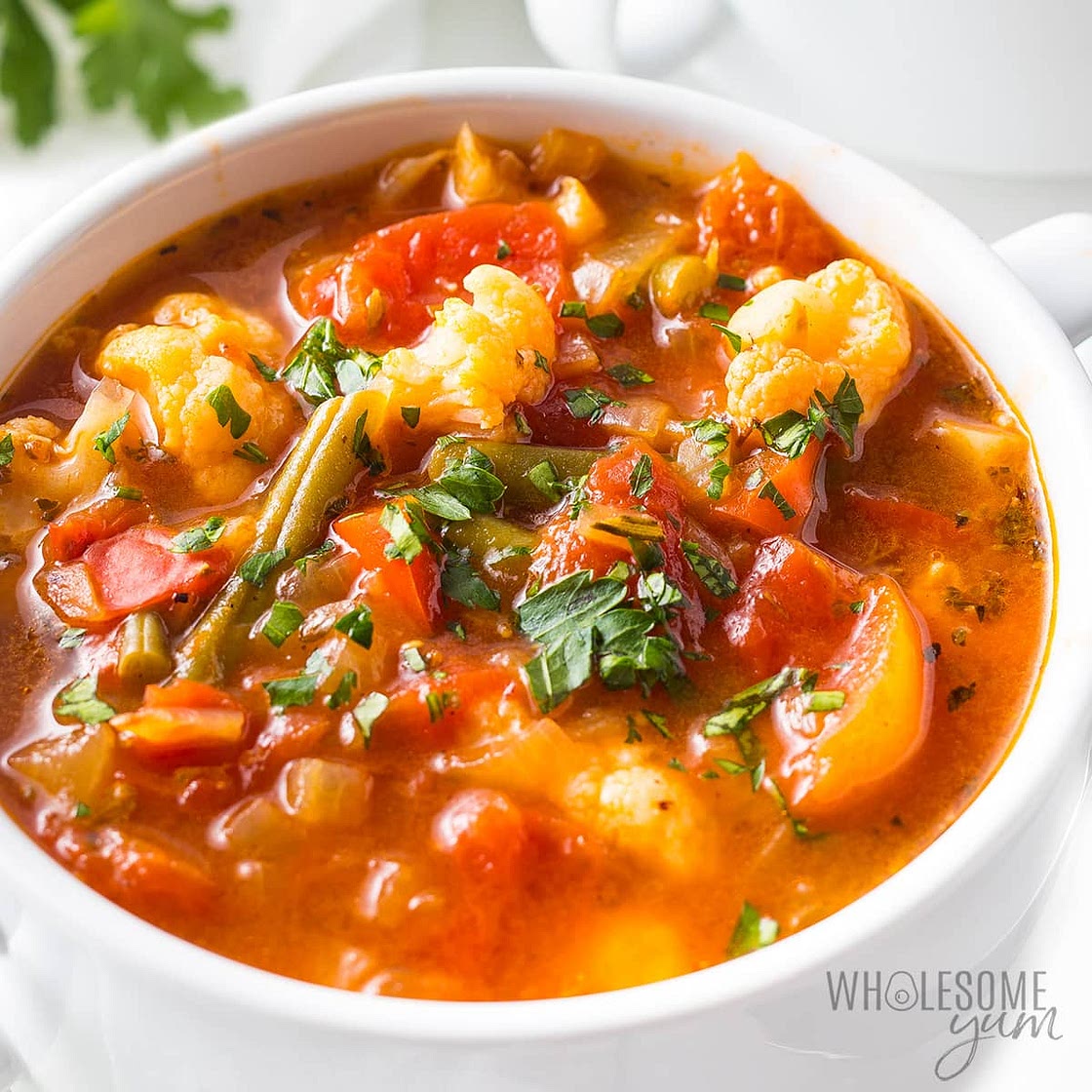 Healthy Vegetable Soup (30 Minutes!)