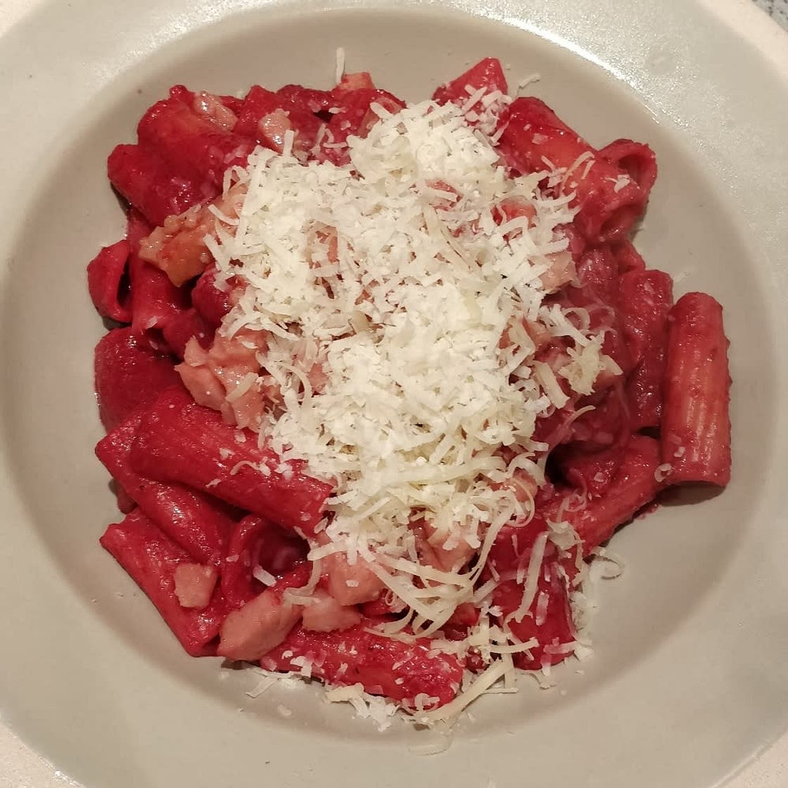 Beet-Pink Macaroni and Cheese