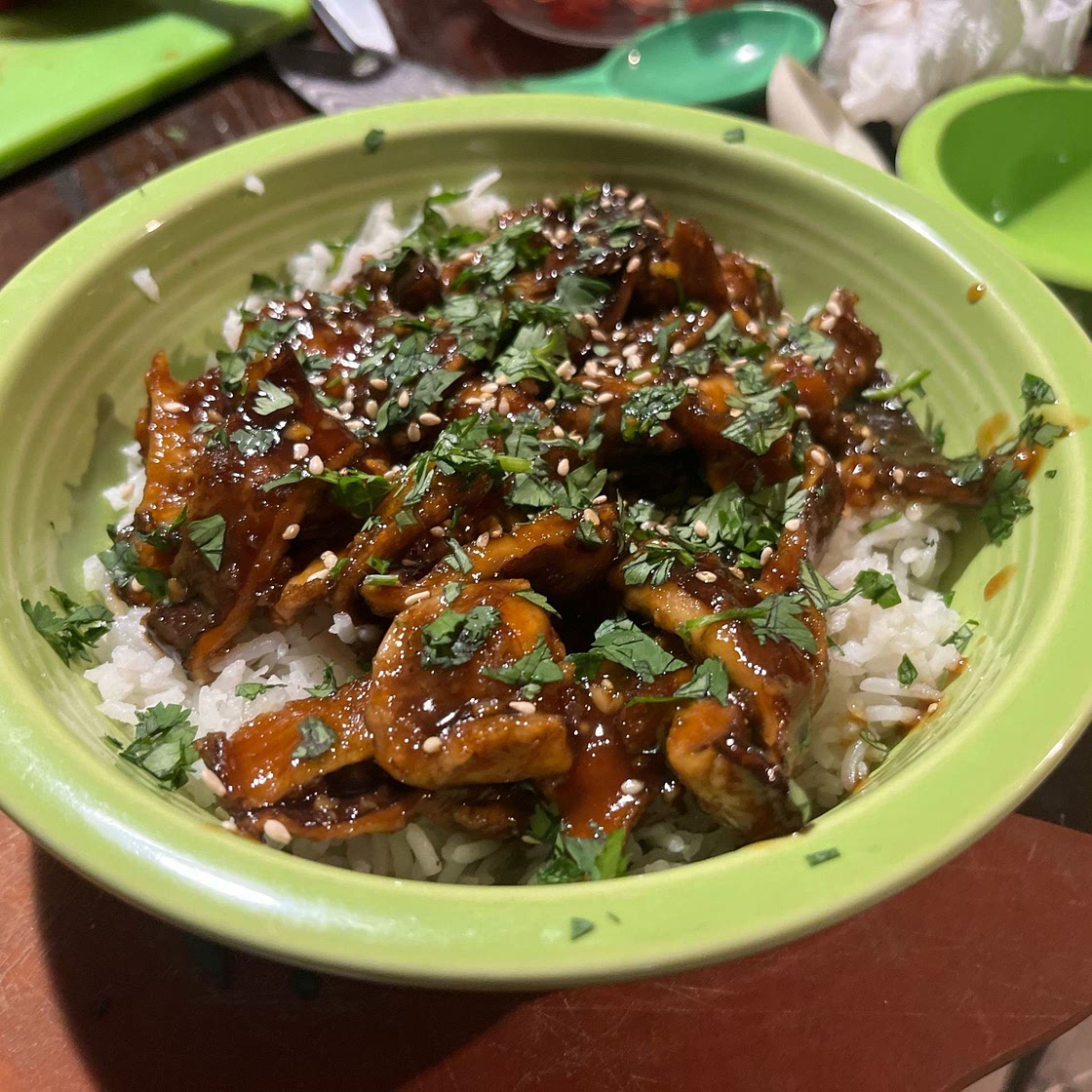 Crispy & Chewy Sesame Shiitake