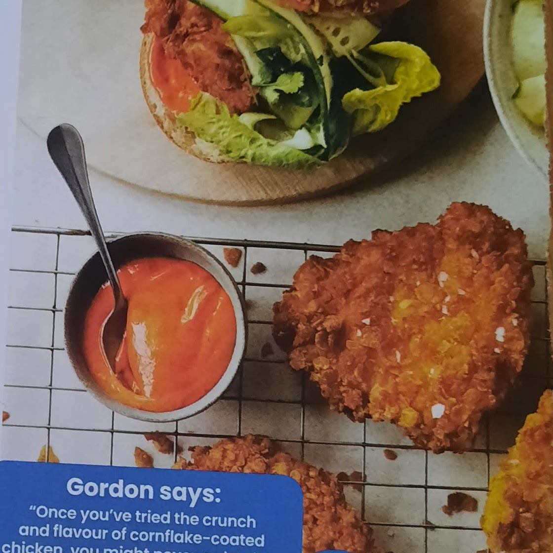 Cornflake chicken sliders
