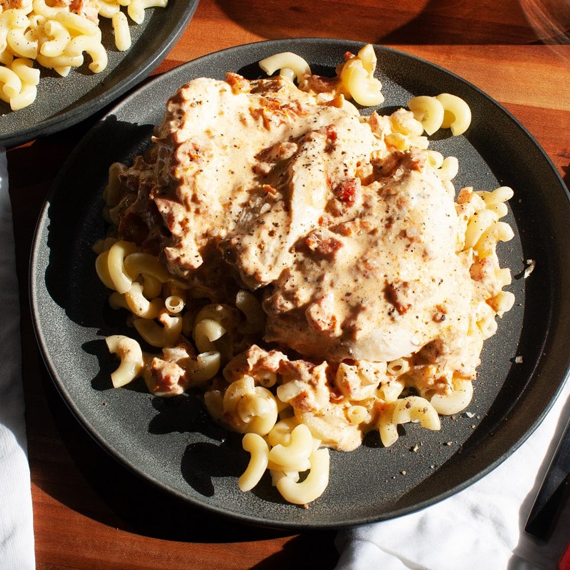 Sous Vide Chicken Breasts with Creamy Tomato Sauce
