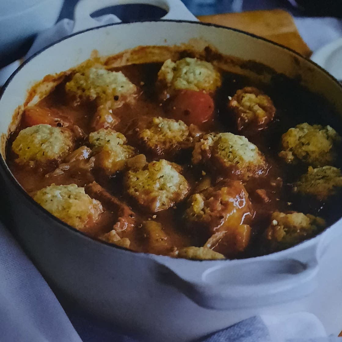 Beef stew with dumplings