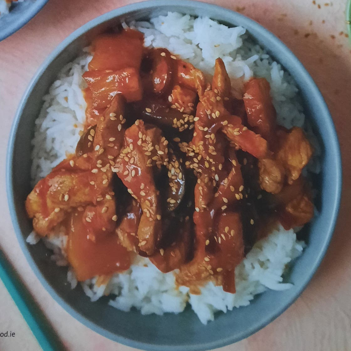 Sweet and sour pork stir-fry