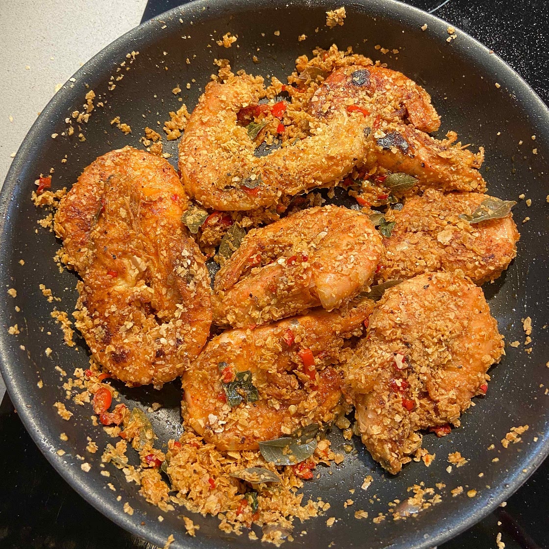 Singapore Cereal Prawns