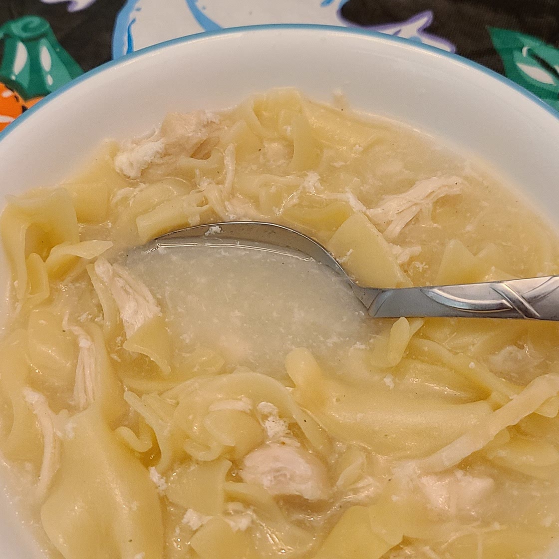 Homemade instant pot chicken noodles soup