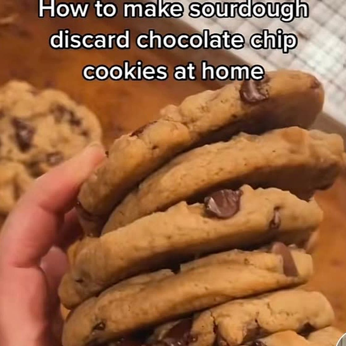 Sourdough Discard Chocolate Chip Cookies