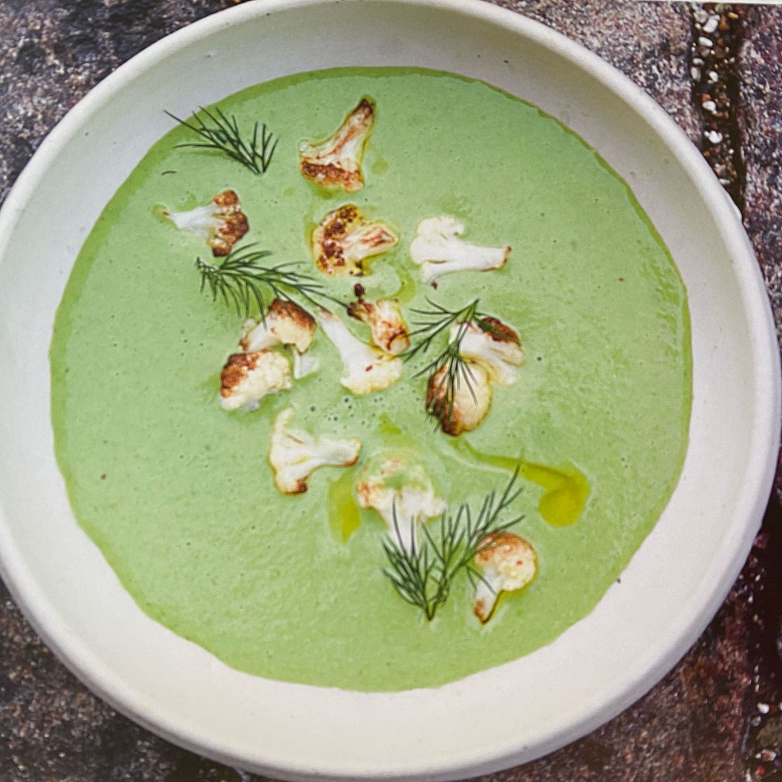 GT Cauliflower Soup with dill and roasted cauliflower