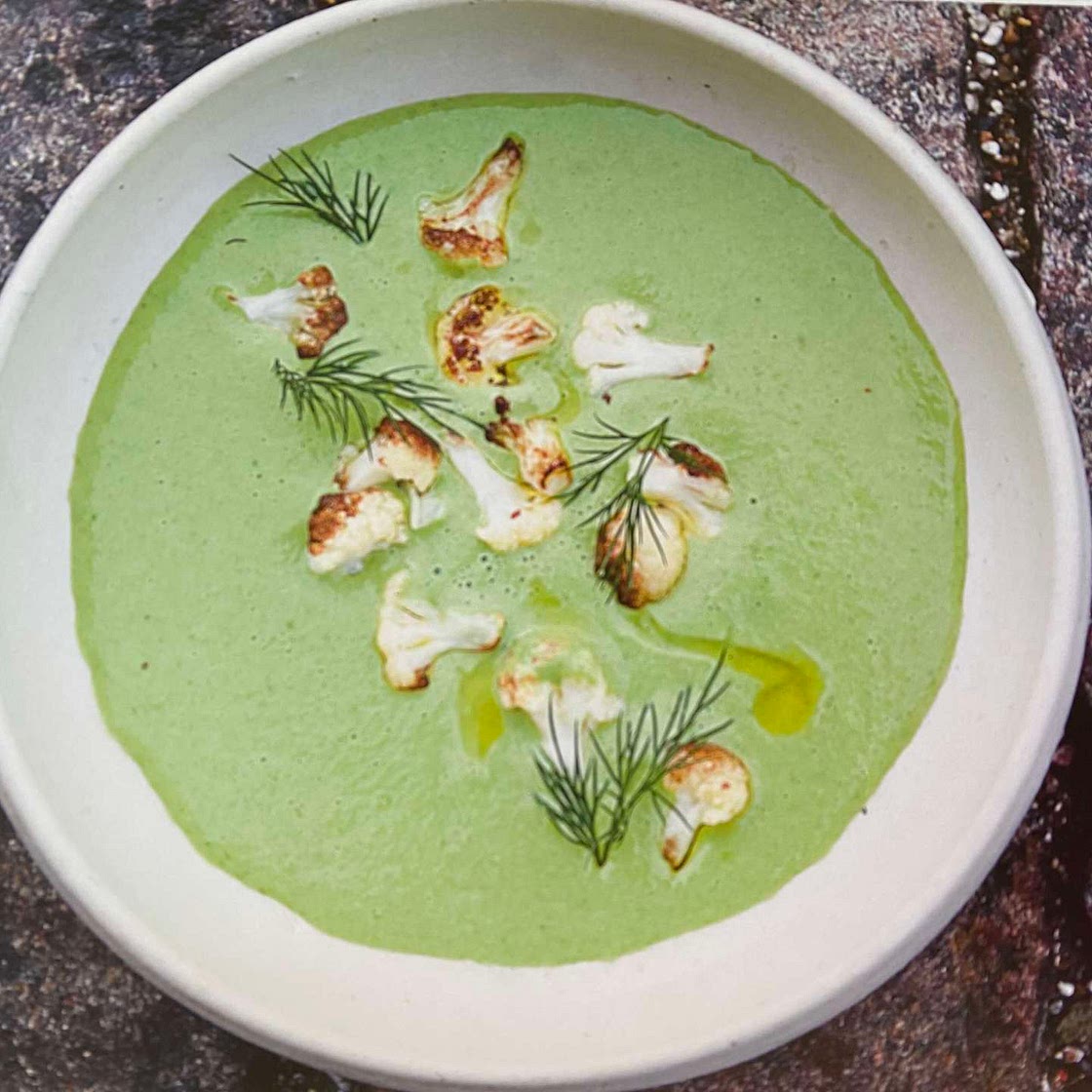 GT Cauliflower Soup with dill and roasted cauliflower