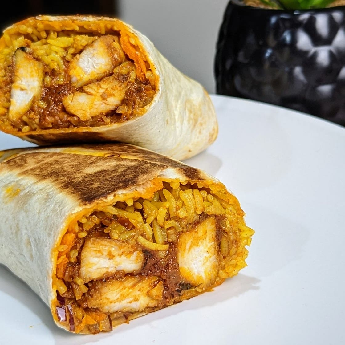 Creamy Cajun Chicken Burrito