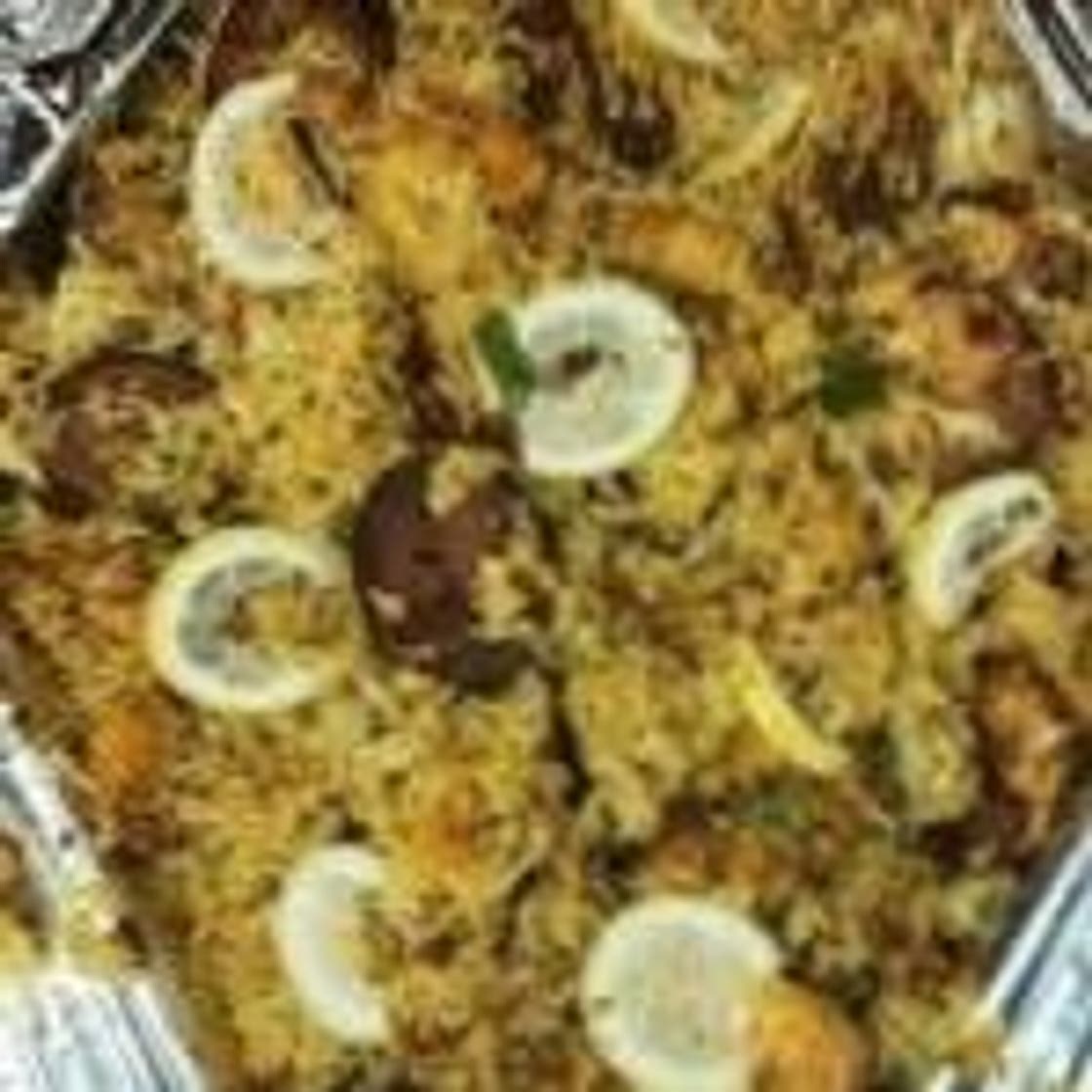 Prawn biryani (shrimp biryani)