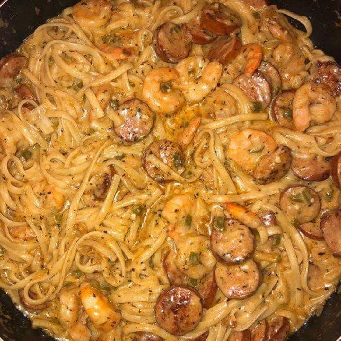 Cajun Shrimp Pasta with Sausage ***