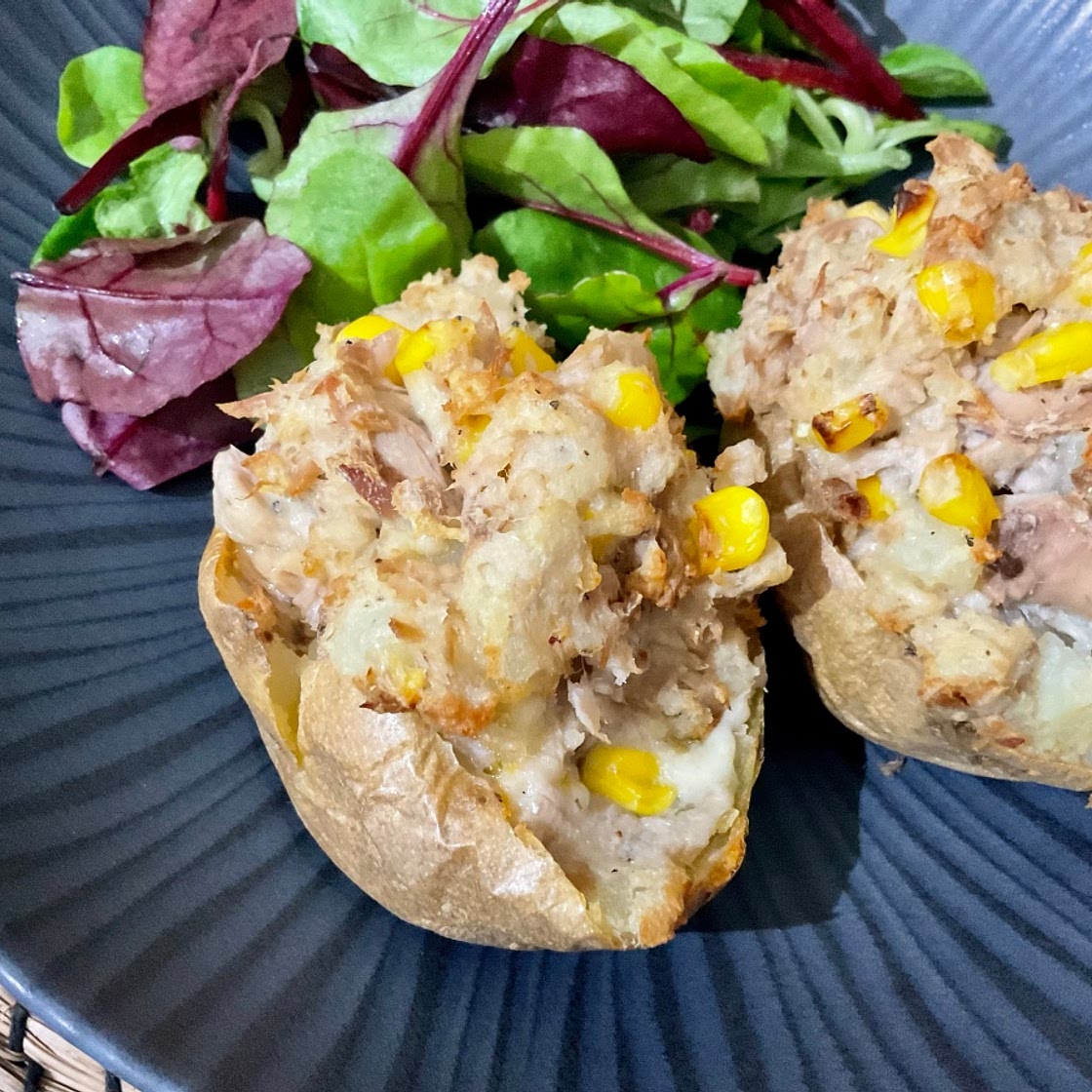 Tuna and Sweetcorn Potato Skins