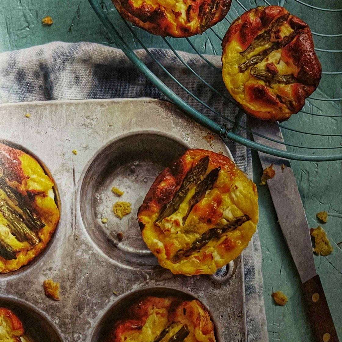 Asparagus & Feta Crustless Mini Quiche
