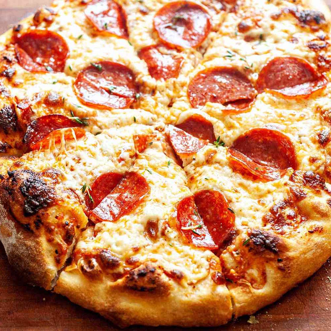 Homemade Pepperoni Pizza